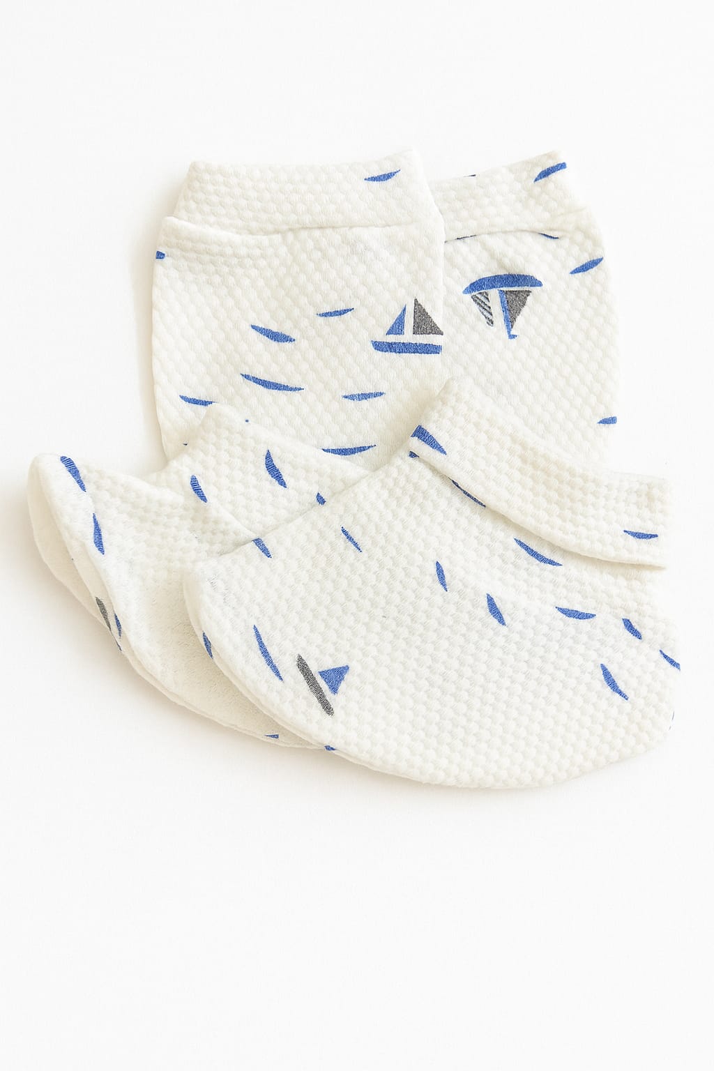 Baby Mitten & Booties Set β Boat Design | Soft & Breathable Fabric
