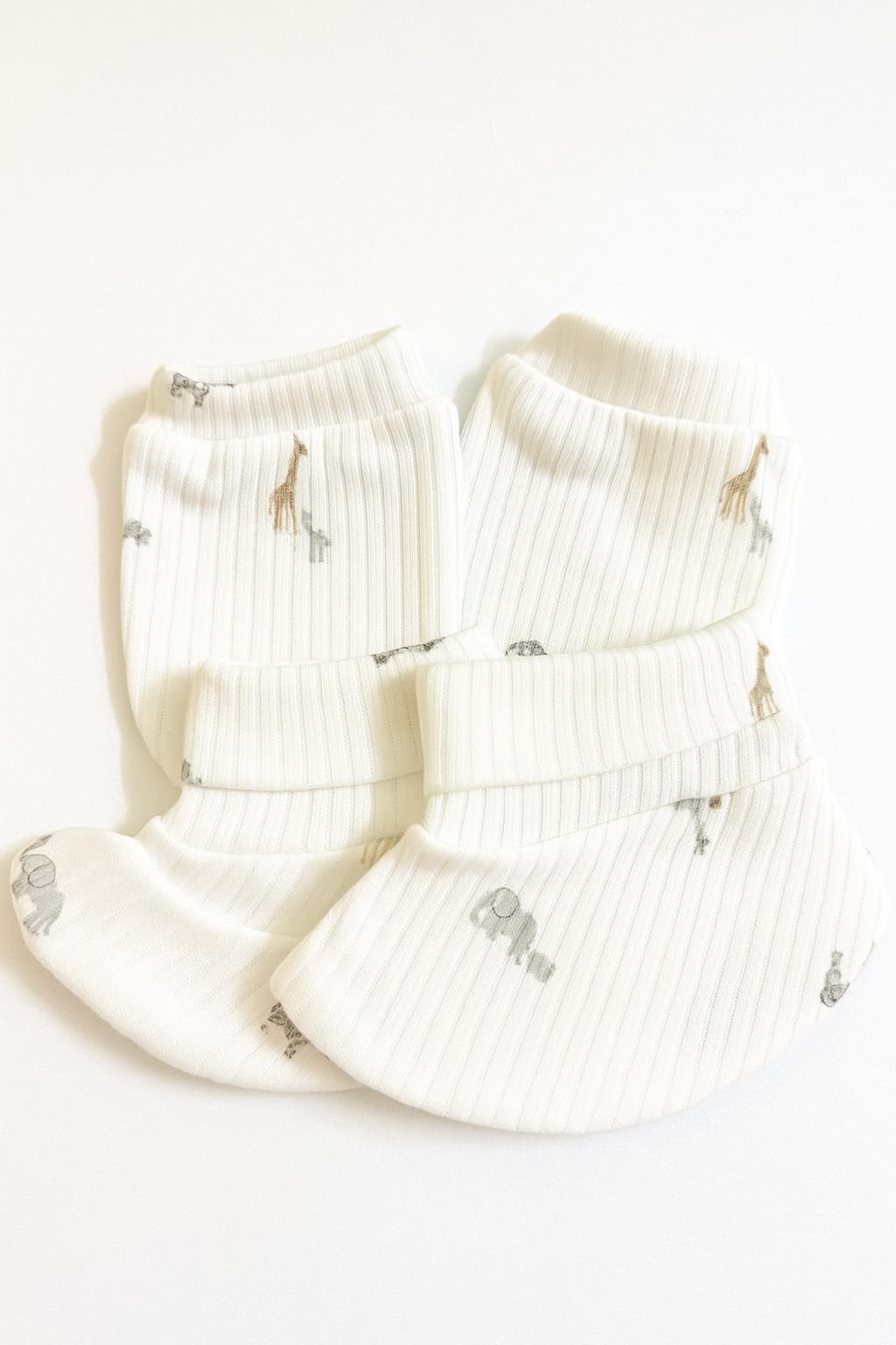 Baby Mitten & Booties Set β Elephant Design | Soft & Gentle Fabric