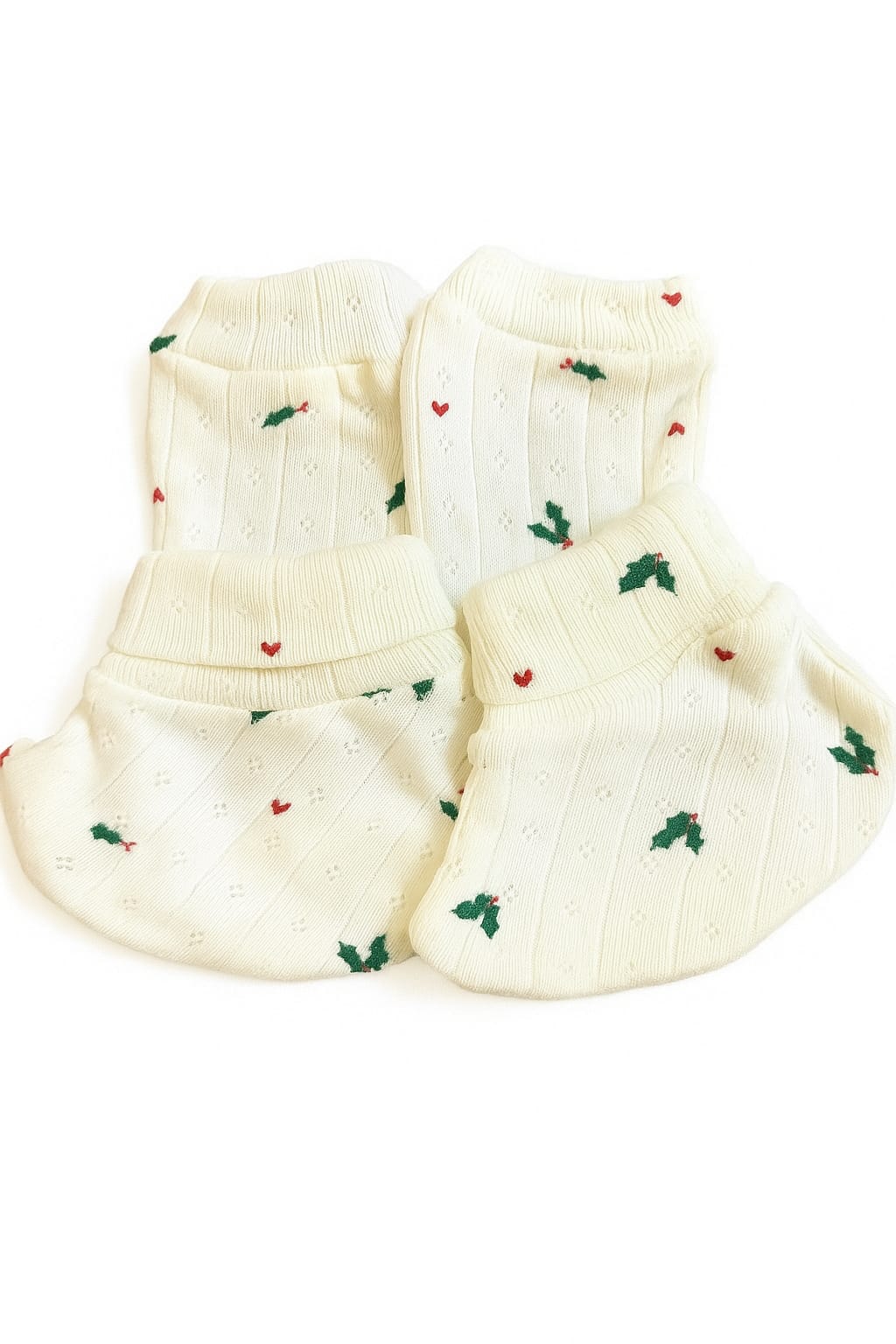Baby Mitten & Booties Set β Tree Design | Soft & Gentle Fabric