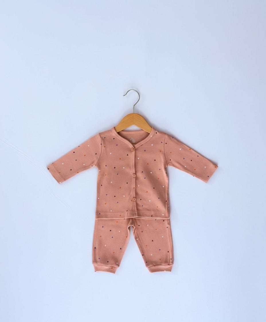 Baby Full Sleeve Co-ord Set ā Colour Dot Print | Soft & Stylish Outfit
