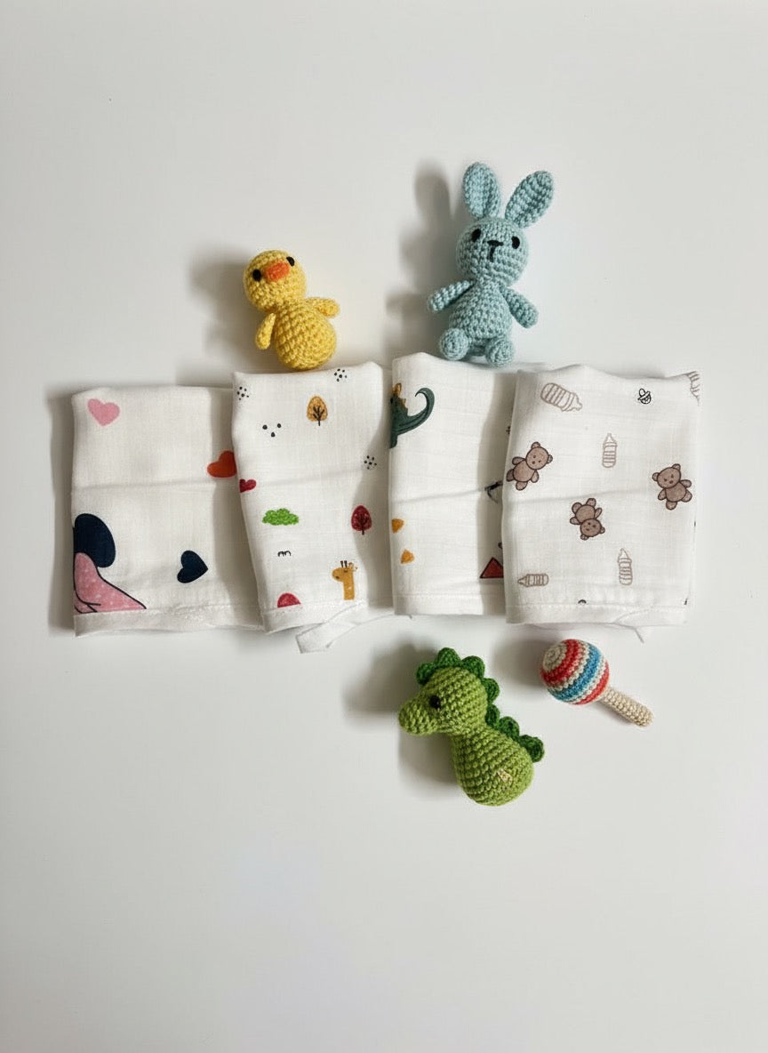 Baby Face Towel Set – Muslin | Gentle & Absorbent