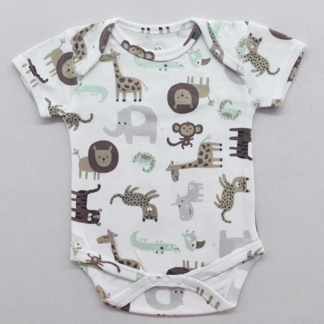 Baby Bodysuit Pack – 2  100% Soft Cotton