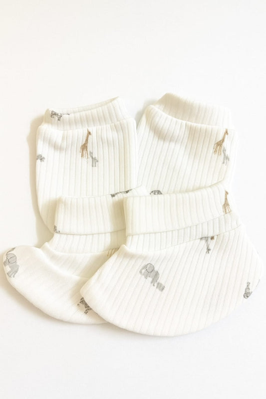 Baby Mitten & Booties Set – Elephant Design | Soft & Gentle Fabric