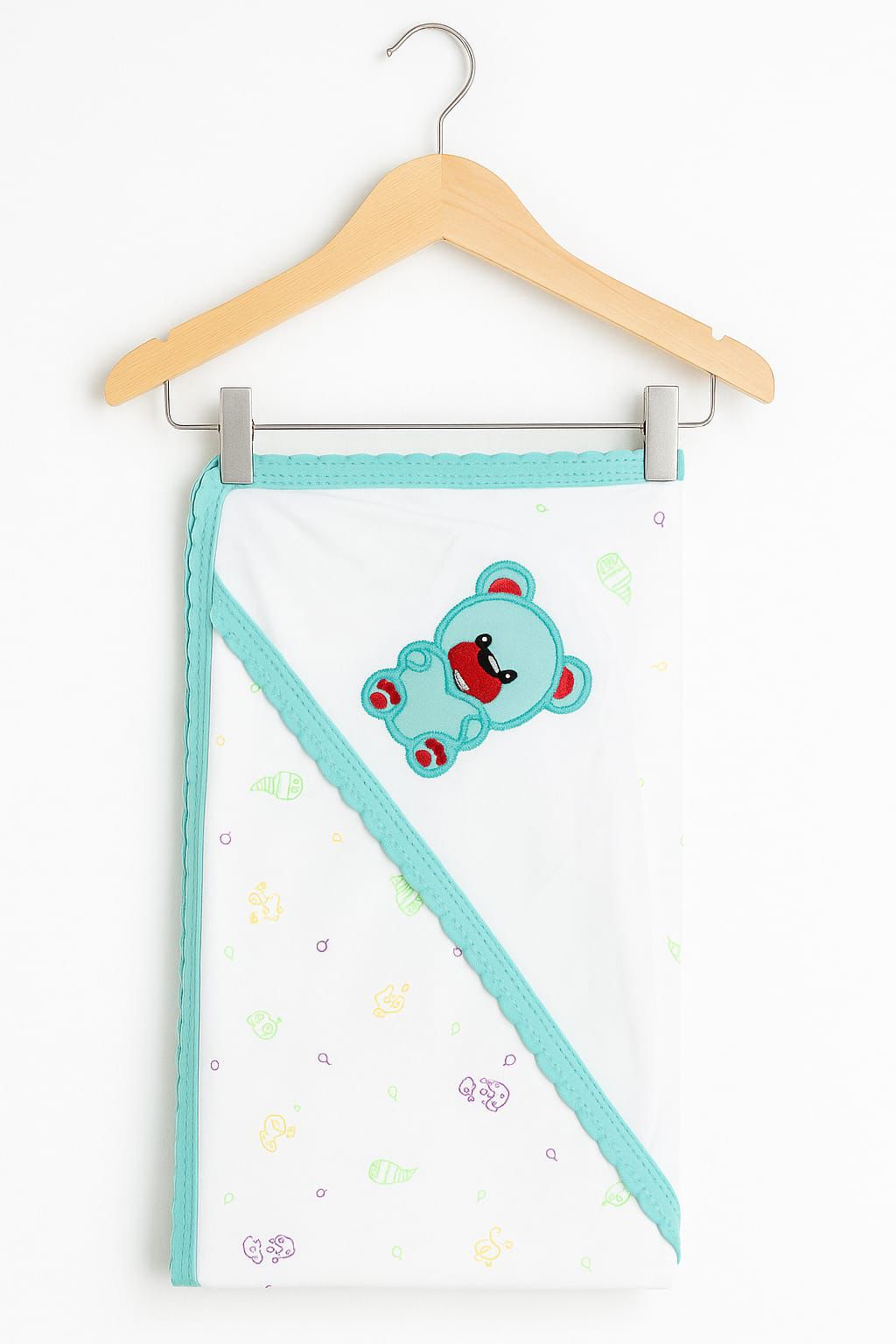 Embroidery Hooded Towel - 100% Soft Cotton in Assorted Colours