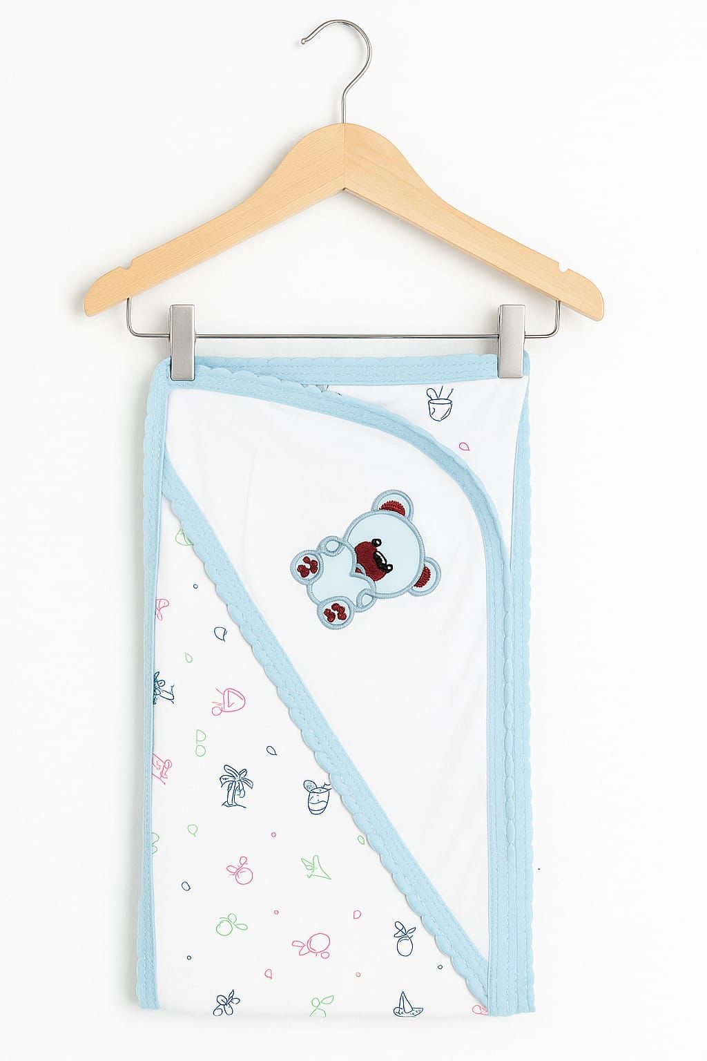Embroidery Hooded Towel - 100% Soft Cotton in Assorted Colours