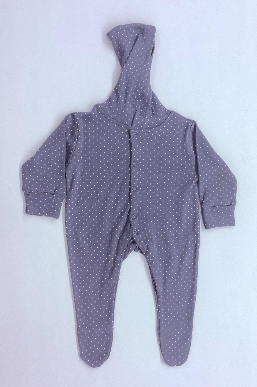 Baby Hooded Romper – | Soft & Cozy Daily Wear Assorted