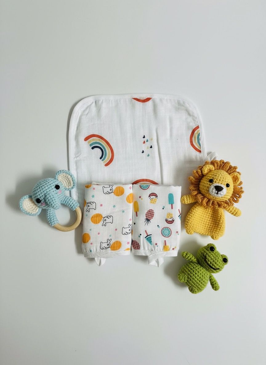 Baby Face Towel Set – Muslin | Gentle & Absorbent