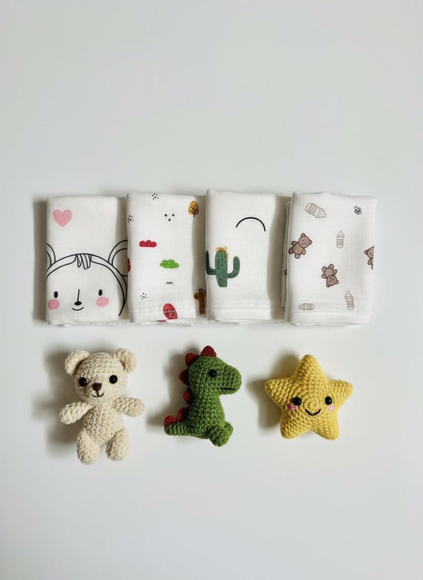 Baby Face Towel Set – Muslin | Gentle & Absorbent