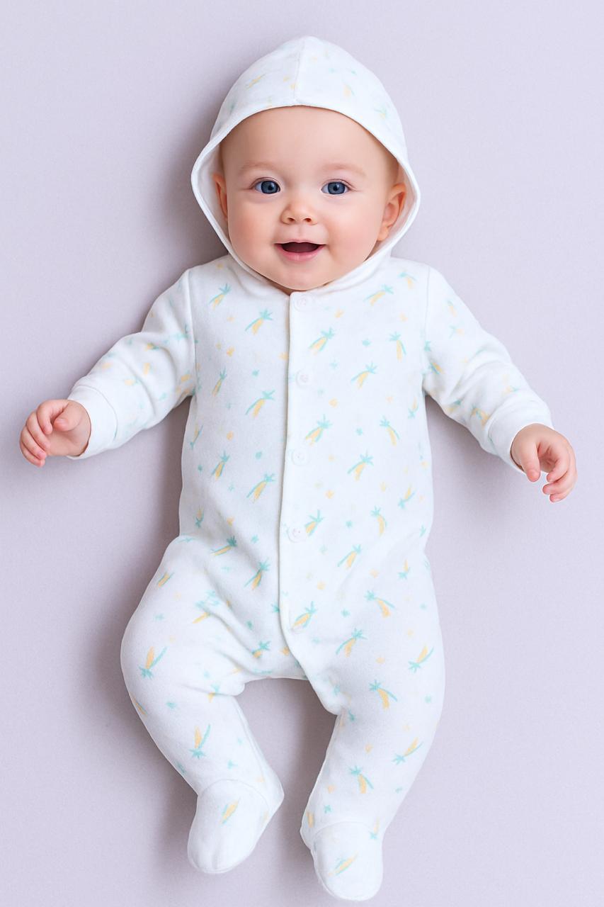 Baby Hooded Romper – | Soft & Cozy Daily Wear Assorted