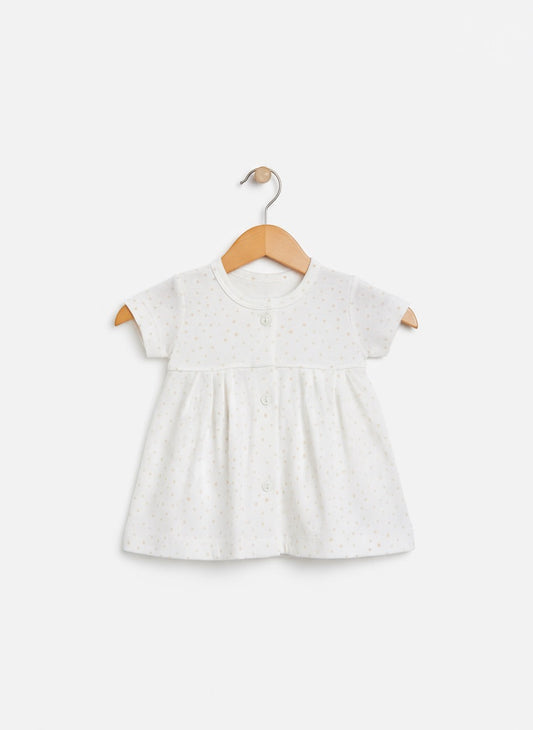 Baby Bloom Frock – 100% Cotton Interlock – Dot Design