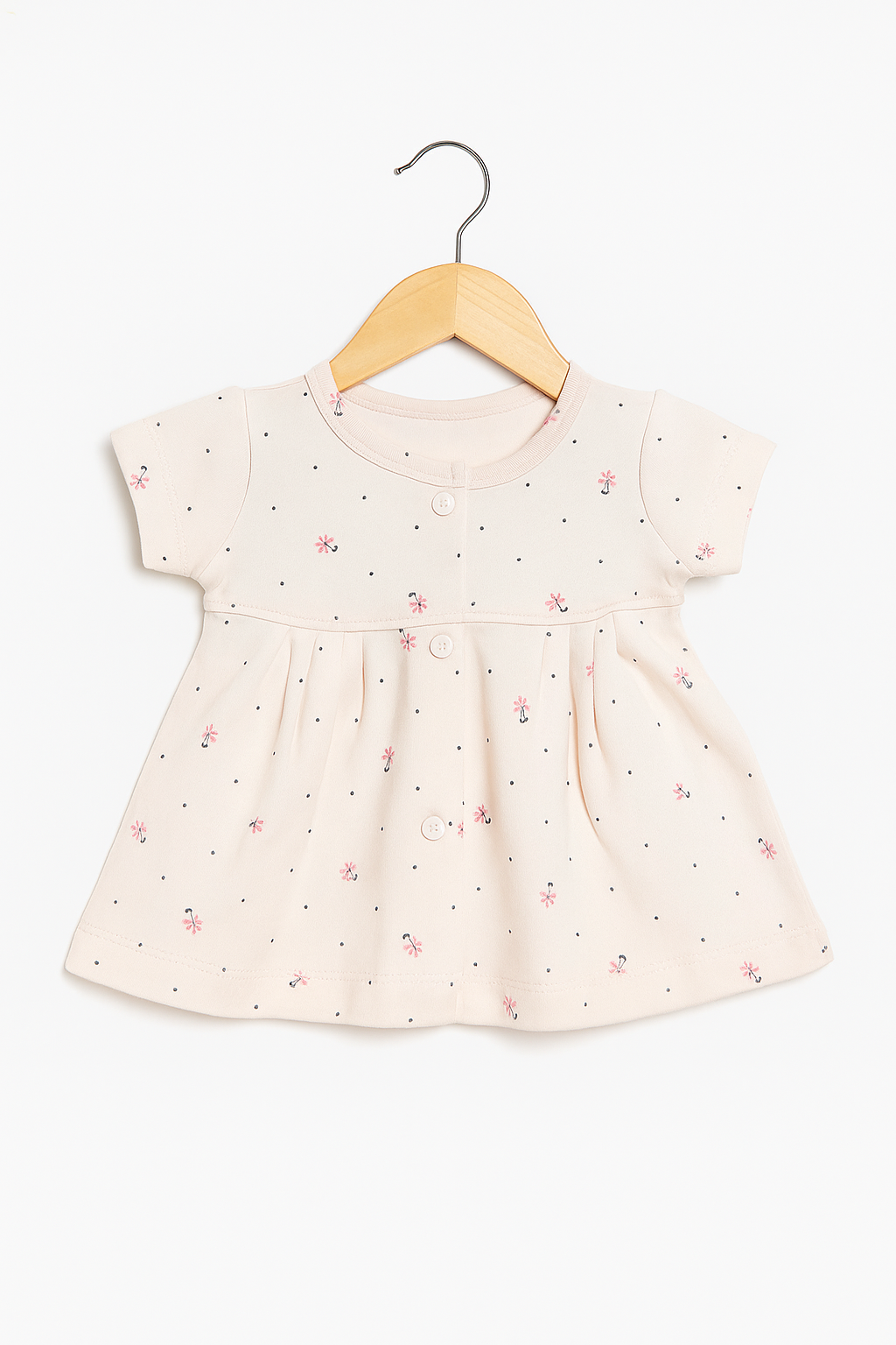 Baby Bloom Frock – 100% Cotton Interlock – Flower Design